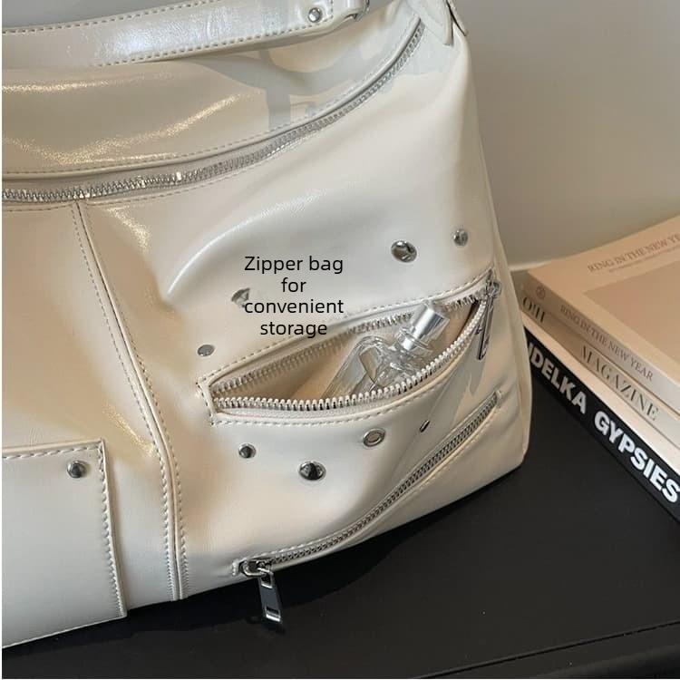 Rivet locomotive wind large capacity tote bag female