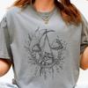 Raccoon Sleeping On the Moon T-Shirt, Whimsical Nature Graphic Tee Whismy Comfort Colors
