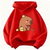 2026 Cute Capybara Graphic Children's Hoodie Sweatshirt Cute Hoody for Boys Girls Autumn Spring Casual Hoodies