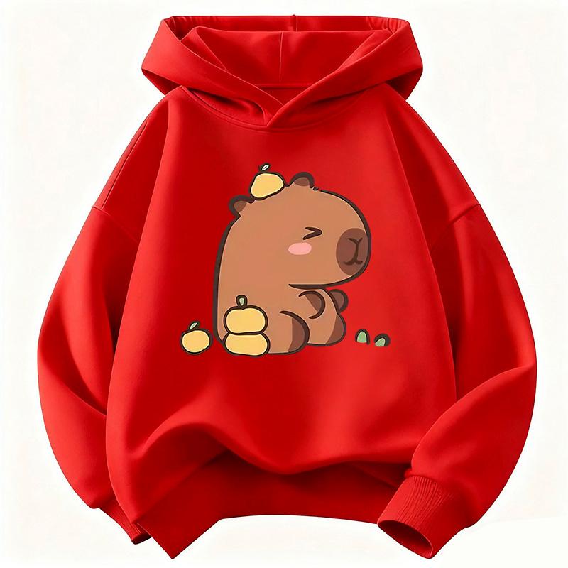 2026 Cute Capybara Graphic Children's Hoodie Sweatshirt Cute Hoody for Boys Girls Autumn Spring Casual Hoodies
