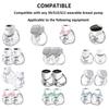 1 Set Attachment Including Dust Cover Diaphragm Flange Insert & Silicone Diaphragm for S12 Electric Breast Pumps Repair