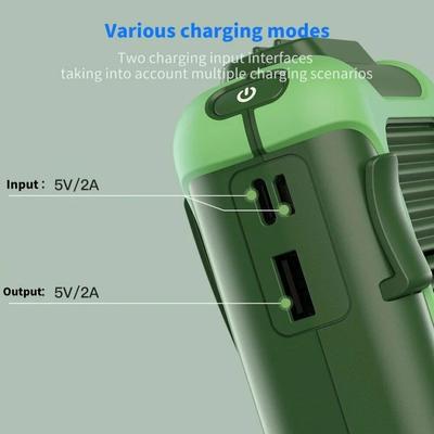 For Kitchens 3 Speeds Fan Rechargeable Waist Fan Outdoor Activities Adjustable Wind Direction Flexible And Safe