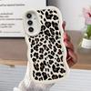 Brown Leopard Print Soft Phone Cover Case for Samsung Galaxy A16 A52 A12 A14 A13 A21s A11 A15 A05 A03 A04 A22 A06 A23 A53 A33