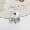 Autumn and winter clothing accessories: bean sprout, five-petal flower, and wheat stalk tian Freshwater pearl suit brooch, corsage, pin