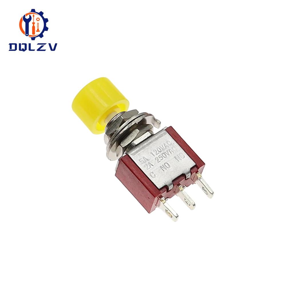 High Quality 6mm 3/6Pin 2 Position Mini Momentary Automatic return Push Button Switchl ON OFF 5A125V/2A250V Toggle Switch