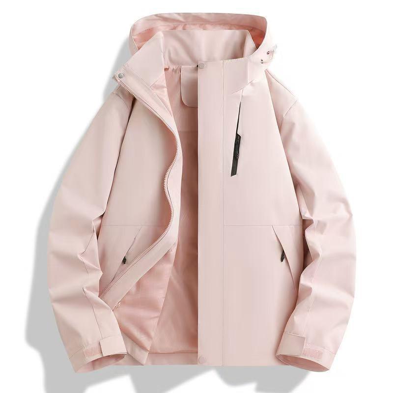 Unisex 3-in-1 Detachable Fleece-Lined Waterproof Windproof Outdoor Jacket Hiking Camping Skiing Fall Winter
