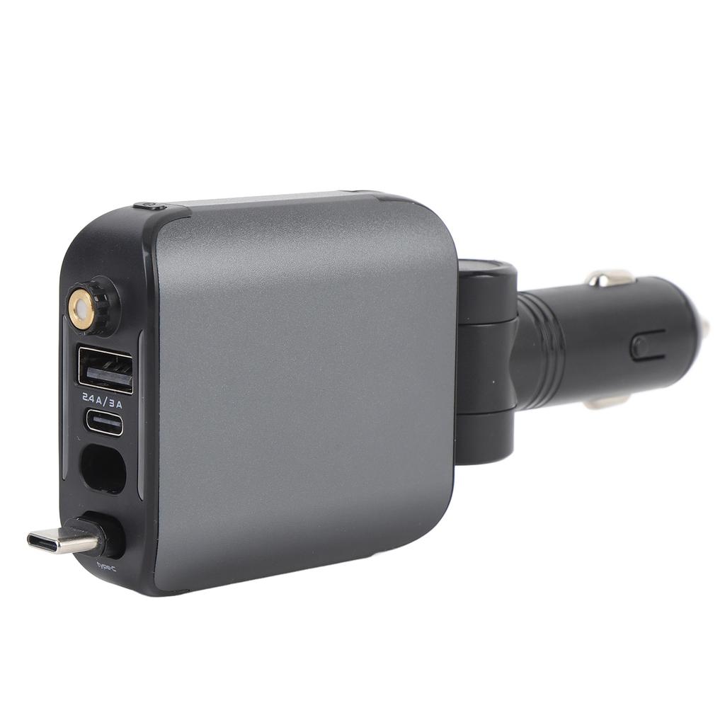 Zatahovací nabíječka do auta 120W USB C adaptér do auta Nabíječka do auta na telefon s 31,5palcovým kabelem Starlight