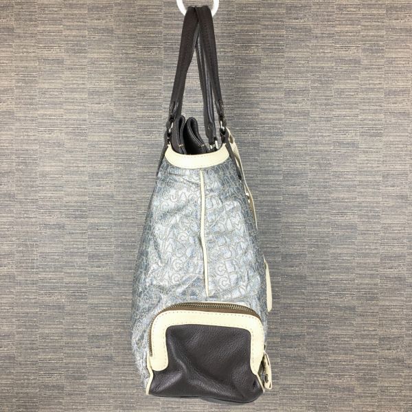 MARC BY MARC JACOBS Torba do ręki Szara Wzór z logo(UŻYWANY)