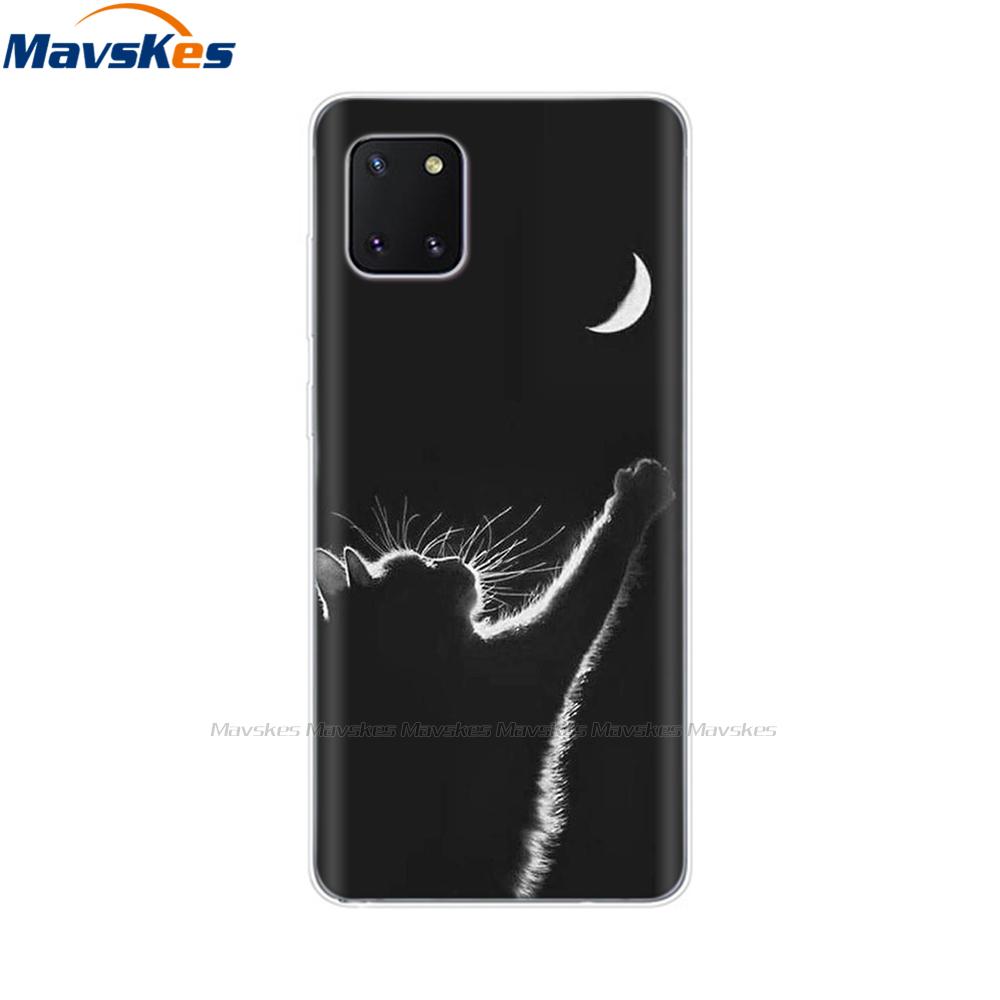 TPU Case for Samsung Galaxy Note 10 Lite Cases Silicon Cute Cat Phone Coque for Samsung Note10 Lite Plus SM-N770F/DS Cover Mask