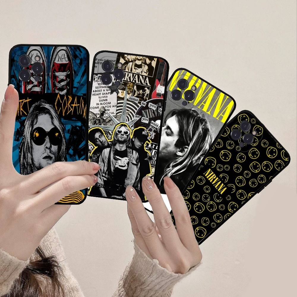 N-Nirvanaes Rock Band Phone Case For IPhone 17 16 15 Plus X 14 11 12 13 Mini Pro Max Mobile Case