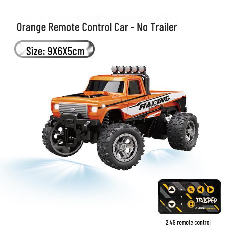 1:64 Mini Off-Road Big Foot RC Car with Alloy, Cool Lights & Shock Absorption for Kids