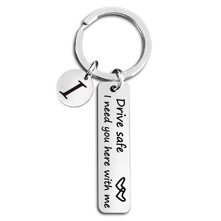 Drive Safe: Heart Keychain Pendant W/ 'I Need You Here' Message