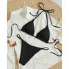 2025 Summer Women's Sexy Multicolor Halter Lace-Up Bikini Swimsuit