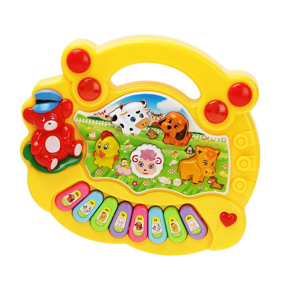 Electronic Baby Instrument Farm Animal Keyboard Toy Children Educational Musical Instrument Toys