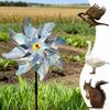 Moulins à Vent Répulsifs pour Oiseaux Spinner Réflecteur Rouets Dispositif Effaroucheur d'Oiseaux Extérieur Pour Jardin Verger Pelouse Cour Décoration Protection
