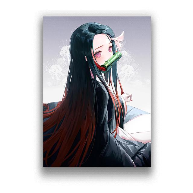 Japanese Anime Demon Slayer Posters And Prints Pictures On The Wall Vintage Poster Decorative Home Decor Tableau