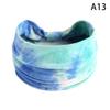 Tie-Dye Boho Knot Turbans Yoga Elastic Head Wrap Women Headband Wide Hairbands Headwear Bandanas  Hair Band Accessories