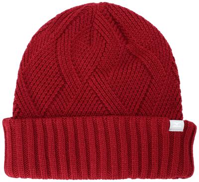 Atmungsaktives Thermo-Gestrick und Unisex-Kappe, Feuchtigkeitsableitend, Wärmeerzeugend, C2JWA602, Weinrot, (Kopfumfang 55-60cm)