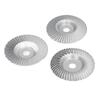 3Pcs Wood Carving Disc Set Woodworking Angle Grinder Grinding Wheels Carbon Steel 100mm Dia 16mm ID