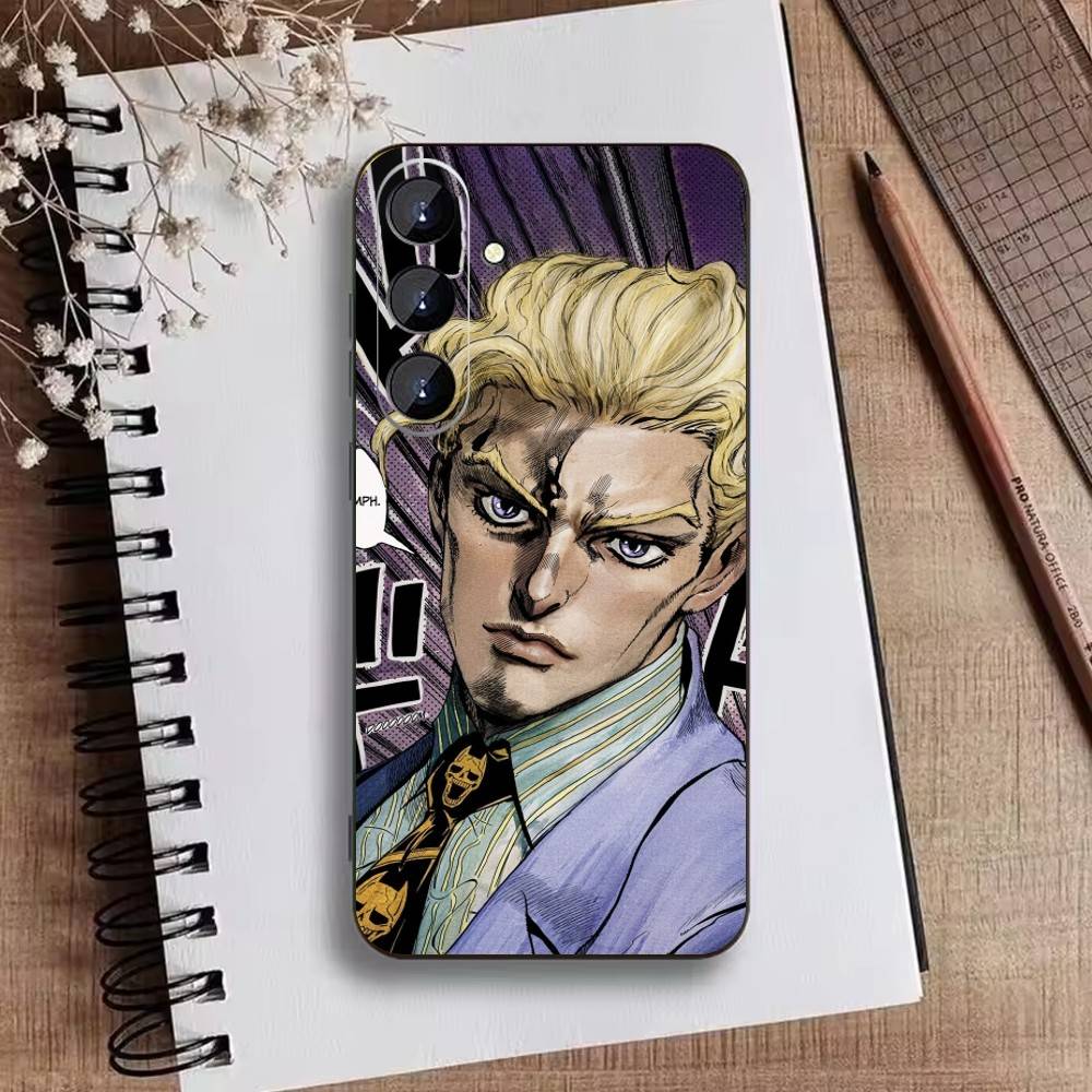 K-Anime Jojos Bizarres Adventures Phone Case For Samsung Galaxy A73,A72,A71,A70,A52,A51 Others Soft Black Cover