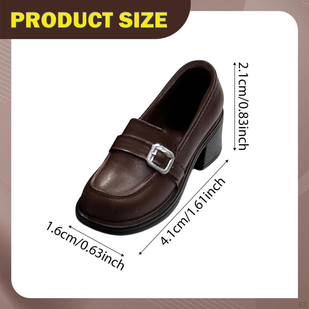 1/6 Scale Female Figure Shoes Doll Footwear,Stylish, Photo Prop Miniature Loafers for 12 inch Action