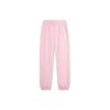 Li Ning Sports Lifestyle Series Loose Fit Cuffed Casual Versatile Knitted Sports Pants Women Bottoms Light-Pink AKLU868-7