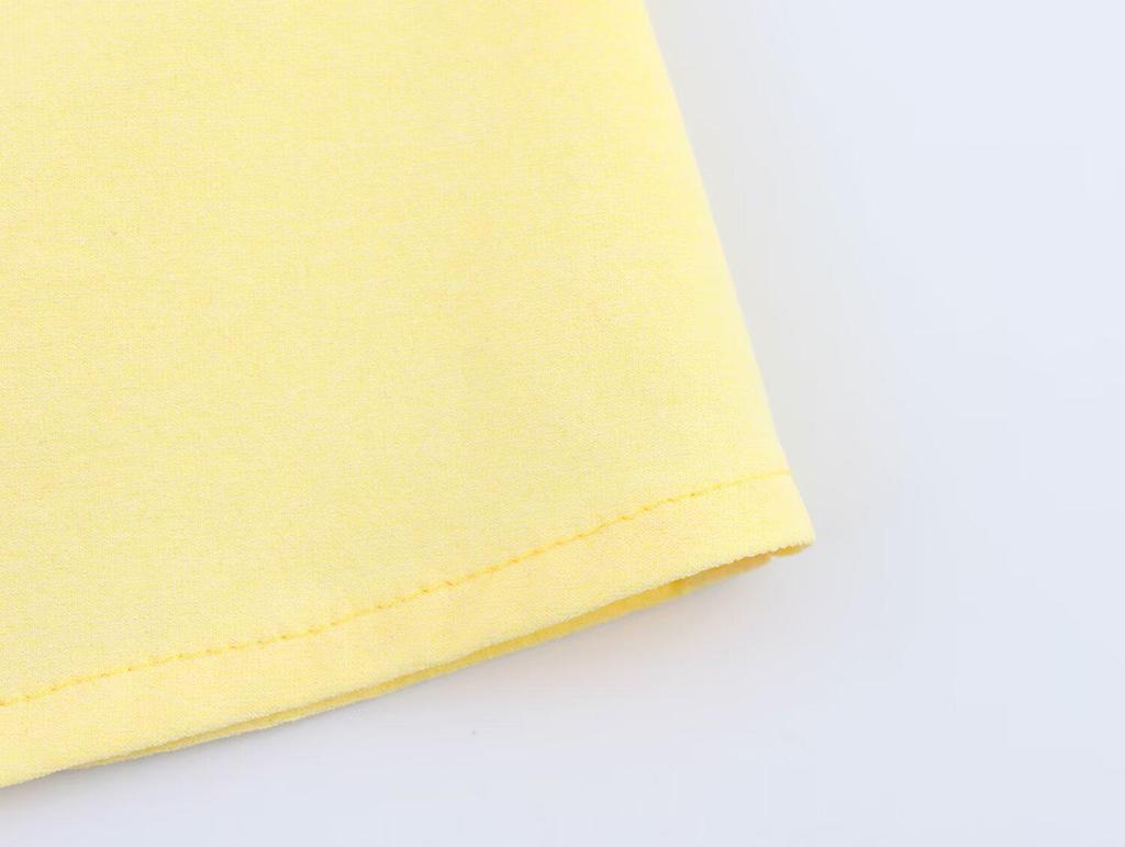 2025 Summer Women's Fashion: European & American Style Pleated Stretch Top