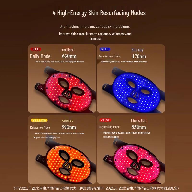 KONKA LED Light Therapy Facial Mask CN plug (adapter included)