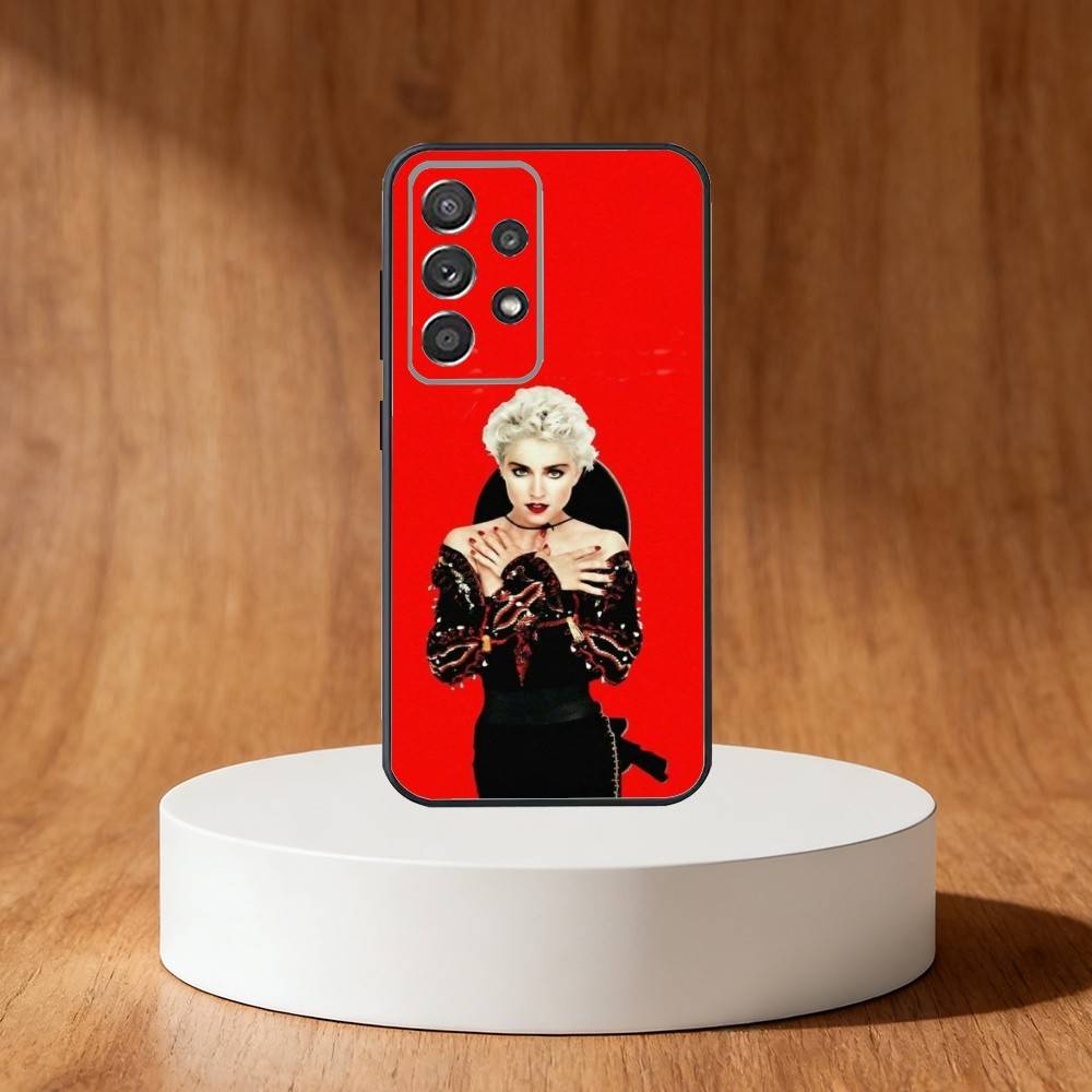 

Singer M-Madonna Phone Case For Samsung S25,S24,S21,S22,S23,S30,Ultra,S20,Plus,Fe,Note,10,9,5G Black Cover Samsung S24fe