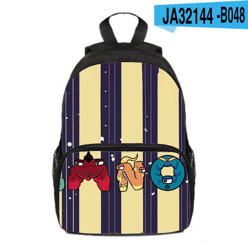 Alphabet Lore Alphabet Legends Backpack, Backpack, Sublimation Printed Outdoor Travel Backpack, Game Peripherals