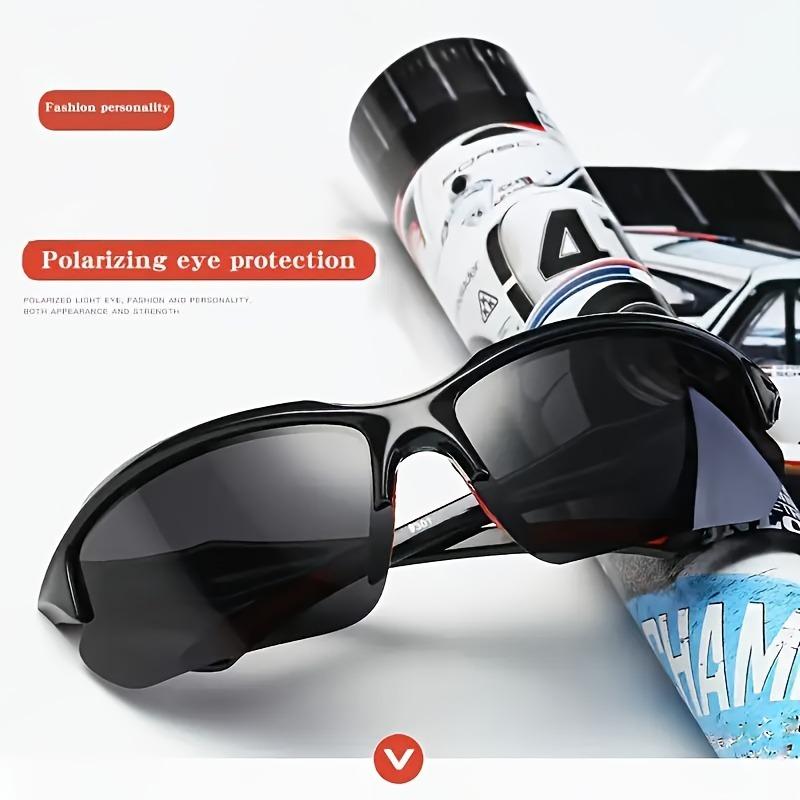 4-Pack Sports Sunglasses - UV Protection Windproof Anti-Glare - Ideal for Baseball Running Fishing Golf and Driving