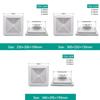 Useful Plastic Grille Air Outlet White Ventilator Cover Ceiling Vent Square Exhaust Vent Ventilation Systems
