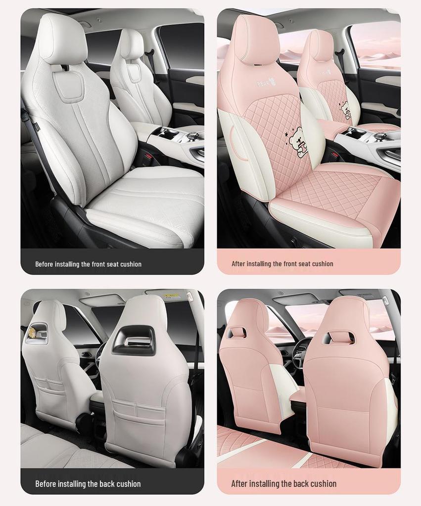 BYD Yuan UP All-Season Leather Car Seat Cover - Full Coverage & Breathable