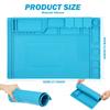 45x30cm Silicone Soldering Mat Heat Resistant Large Anti Static Magnetic Electronic Repair Work Mat Cell Phone Laptop Repair Pad