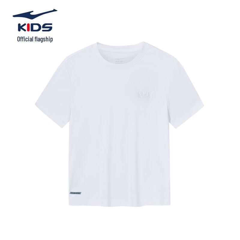 Erke Kids' Round Neck Short Sleeve Sports T-Shirt