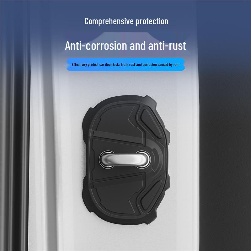 NIO Door Lock Buckle Protector: Thick Silicone Pad for Shock Absorption, Corrosion, and Rust Prevention.