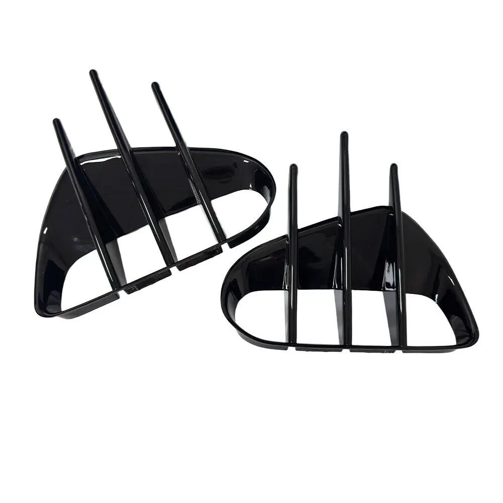 For KIA Stinger 2018-2025 Pair Car Sticker Front Bumper Side Vent Spoiler Canard Covers Accessories Auto Vehicle Decoration Part