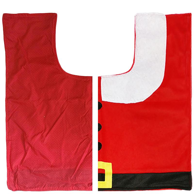 Cute Christmas Toilet Seat Covers Creative Santa Claus Bathroom Mat Xmas Supplies for Home New Year Navidad Gift Decoration