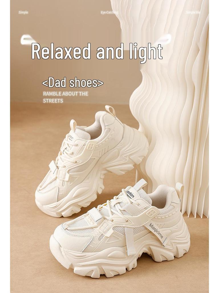 Augusden Women's 2025 Thick-Soled Lightweight Height-Increasing Sneakers