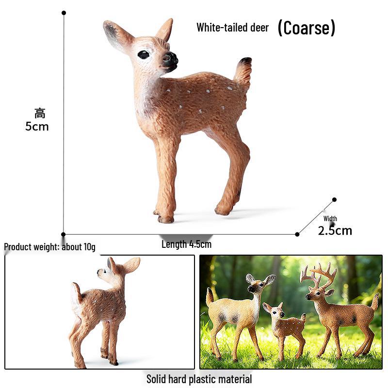 Cross-Border Christmas Wildlife Deer Model Cake Decoration Set