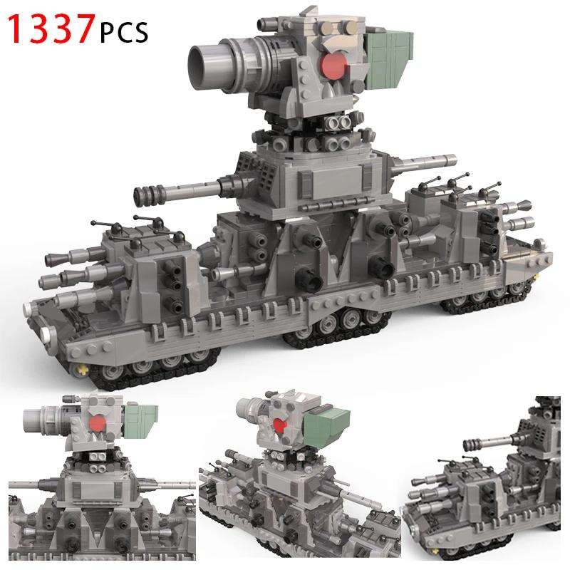 MOC WW1 Germany Military A7V Combat Tank Building Blocks Set Mark IV Male and Black Heavy Tank War Vehicle Bricks Toys Gift