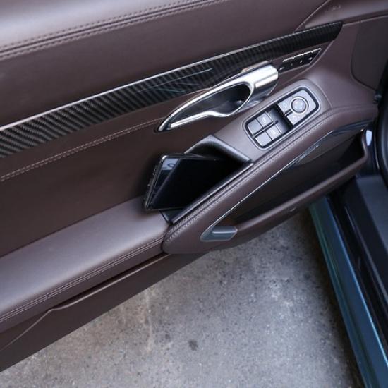 Door Armrest Organizer Storage Box For Porsche 718/911 2016-19