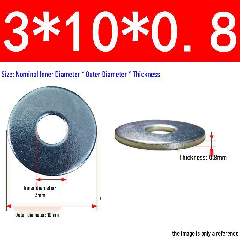 Galvanized Flat Metal Washer Spacer M3-M60