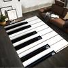 Klaviertastatur Muster Teppich für Wohnzimmer, Eleganter Musik Dekor Teppich Geeignet zur Verwendung als Anti-Rutsch-Matte für Wohnzimmer Schlafzimmer Sofas