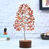 Carnelian Chakra Crystal Tree Good Luck Showpiece for Home Decor Items Crystals Gemstones Bonsai Money Tree