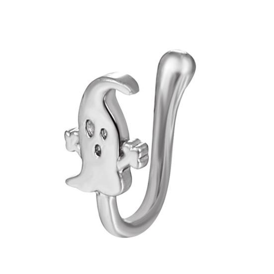 Stylischer Fake-Nasenring in All-Match-Form für Damen U