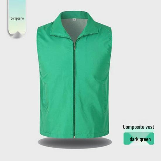 Custom Red Volunteer Vest with Logo for Events and Activities