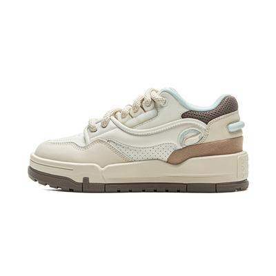 Li Ning 001 BTC Slip Resistant, Abrasion Resistant, Lightweight, Height Increasing Low Top Skateboard Shoes Women's AGCV384-2
