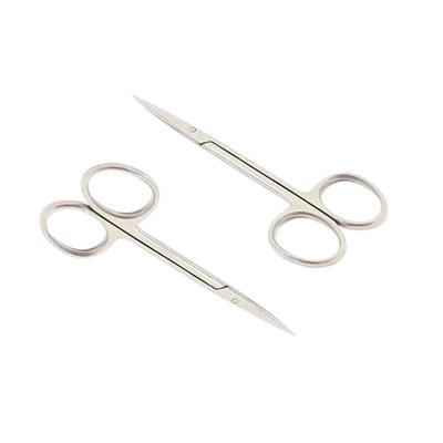 Stainless Steel Small Kenchi/Scissors for Manicure, Pedicure Eyebrow, Eyelashes Grooming, Nose,Beard,Facial,Bikini Hair Trimming, Cuticles Scissors