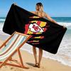 KC Chiefs Print Beach Towel, Large Soft Quick Dry Towel for Beach Camping Swimming